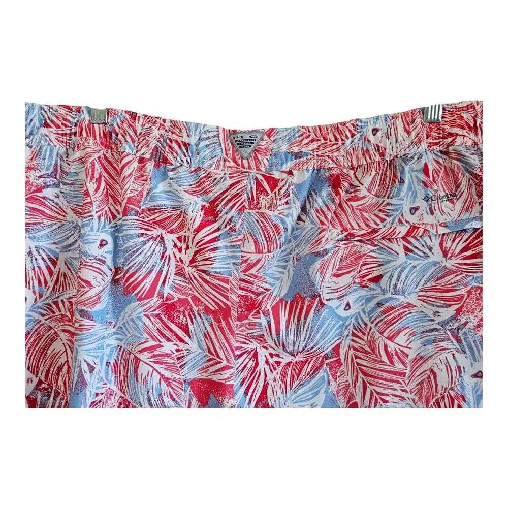 COLUMBIA PFG Men XXL 2XL Shorts Quick Dry Drawstring Fishing Resort Vacation 4
